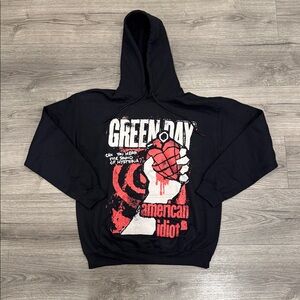Green Day American Idiot Album Cover Hoodie Men’s Size Medium